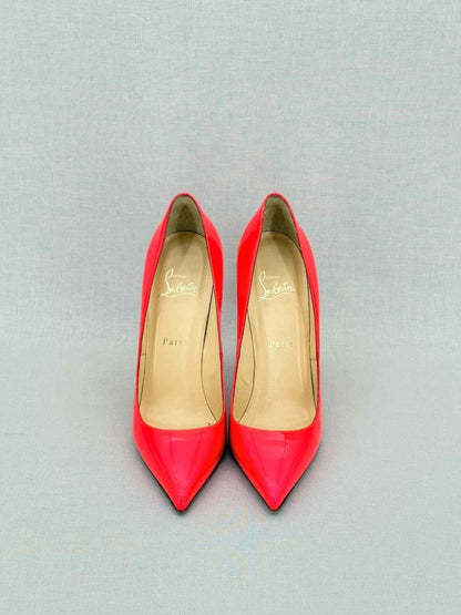 Pre - loved CHRISTIAN LOUBOUTIN So Kate Orange Size EU 38 Pumps at Reems Closet