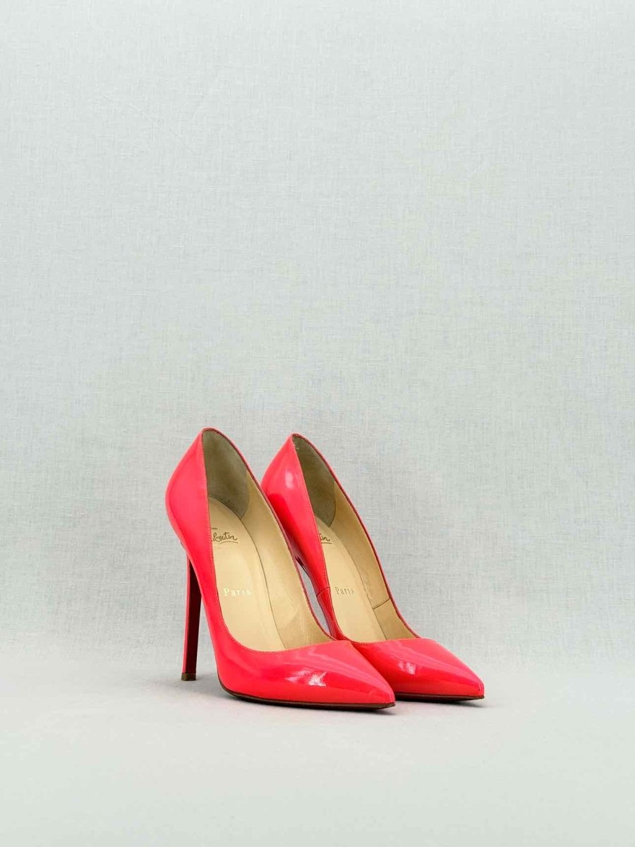 Pre - loved CHRISTIAN LOUBOUTIN So Kate Orange Size EU 38 Pumps at Reems Closet