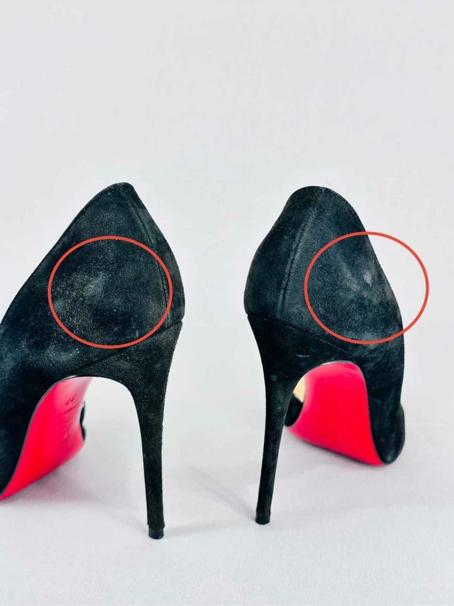 Pre - loved CHRISTIAN LOUBOUTIN Stiletto Black Pumps 37 at Reems Closet