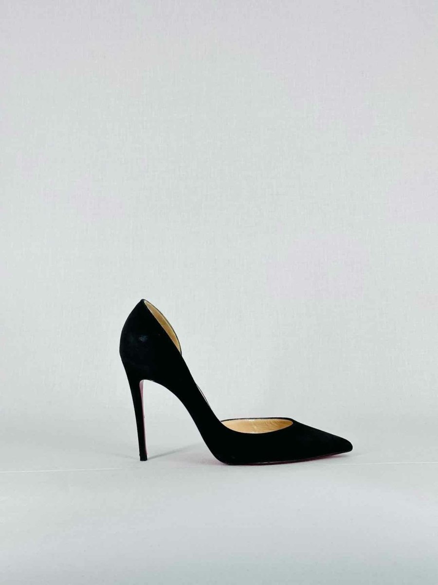 Pre - loved CHRISTIAN LOUBOUTIN Stiletto Black Pumps 37 at Reems Closet