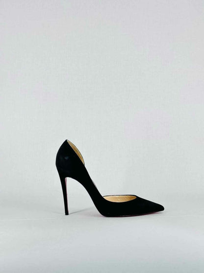 Pre - loved CHRISTIAN LOUBOUTIN Stiletto Black Pumps 37 at Reems Closet