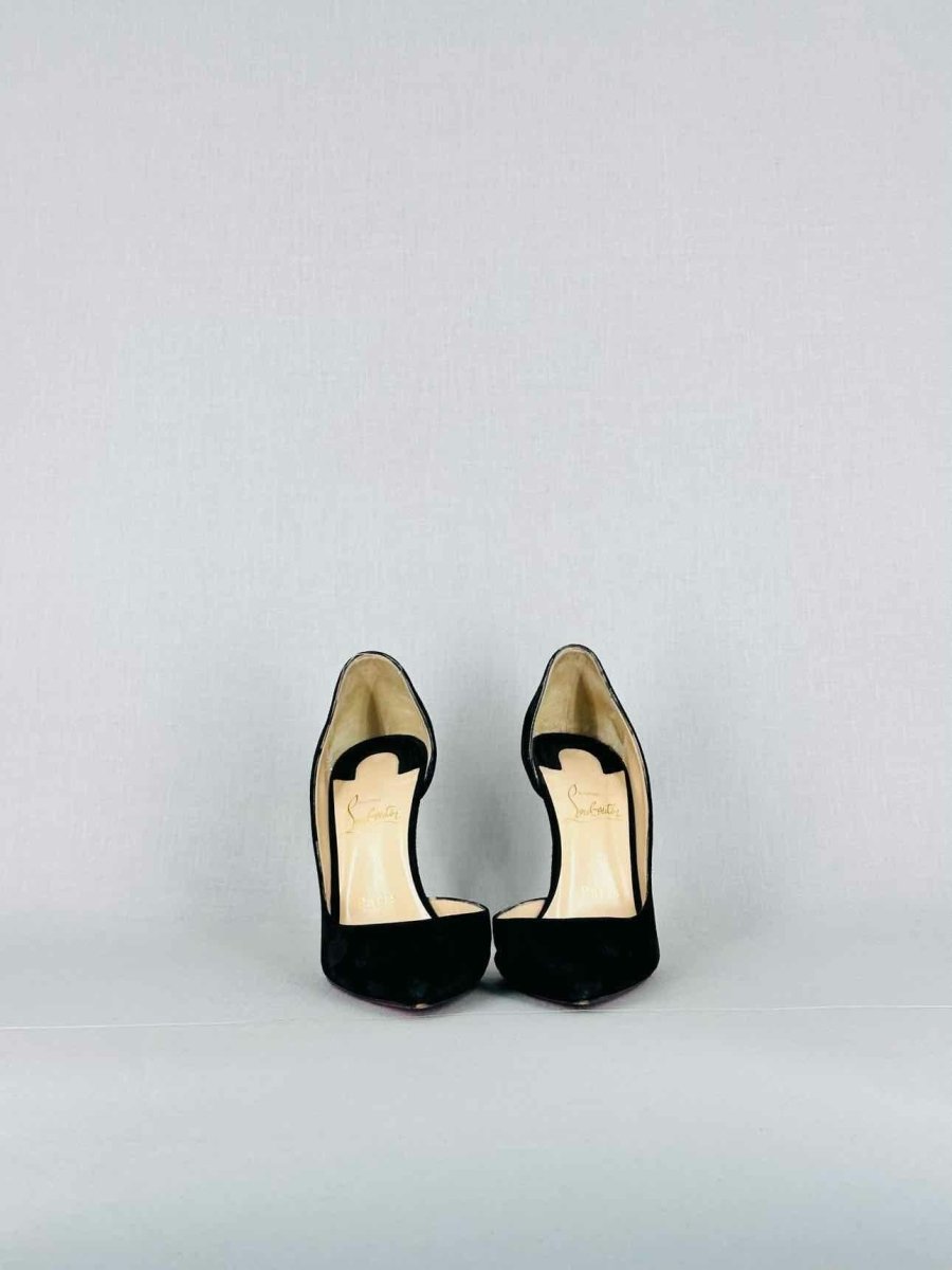 Pre - loved CHRISTIAN LOUBOUTIN Stiletto Black Pumps 37 at Reems Closet