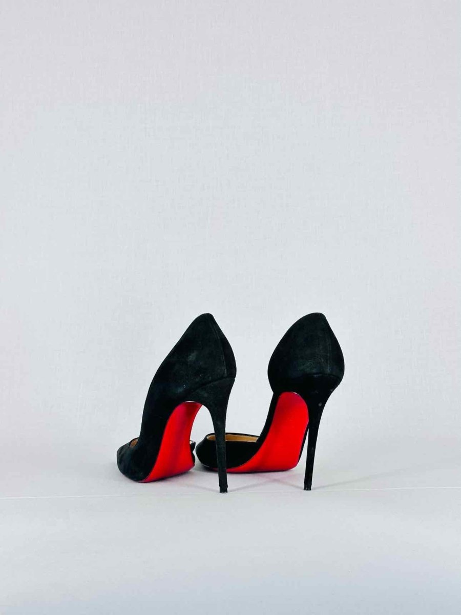 Pre - loved CHRISTIAN LOUBOUTIN Stiletto Black Pumps 37 at Reems Closet