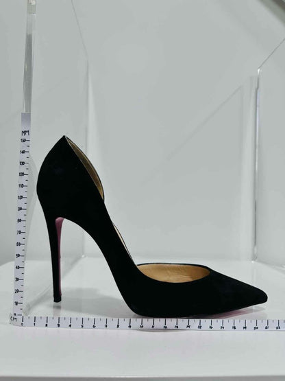 Pre - loved CHRISTIAN LOUBOUTIN Stiletto Black Pumps 37 at Reems Closet