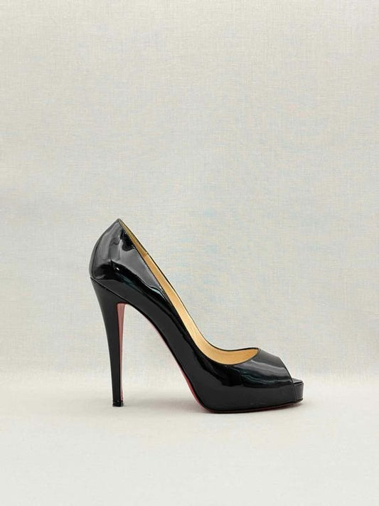 Pre-loved CHRISTIAN LOUBOUTIN Very Prive Black Size EU 39 Pumps at Reems Closet
