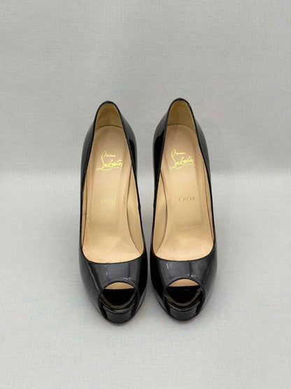 Pre-loved CHRISTIAN LOUBOUTIN Very Prive Black Size EU 39 Pumps at Reems Closet