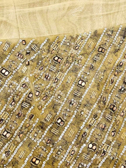 Pre - loved CHRISTIAN SIRIANO Tube Gold Size Large Short Dress at Reems Closet