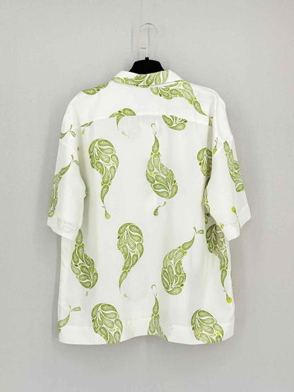 Pre - loved CHRISTOPHER ESBER Bahia White & Green Size US 6 Shirt at Reems Closet