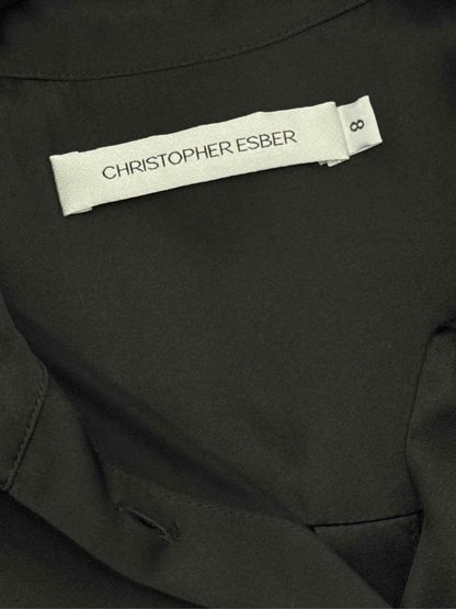 Pre-loved CHRISTOPHER ESBER Black Size US 8 Shirt at Reems Closet