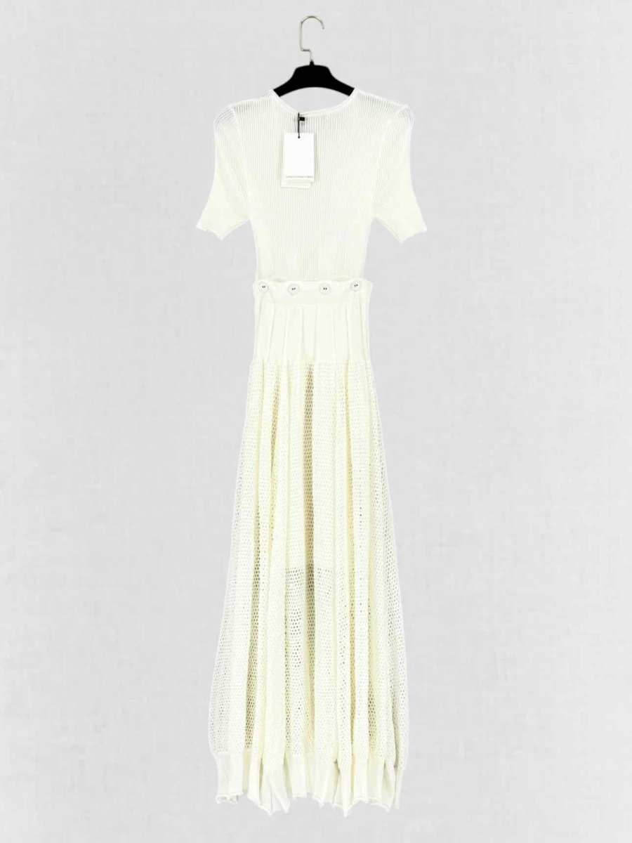 Pre - loved CHRISTOPHER ESBER Cream Size Small Long Dress at Reems Closet