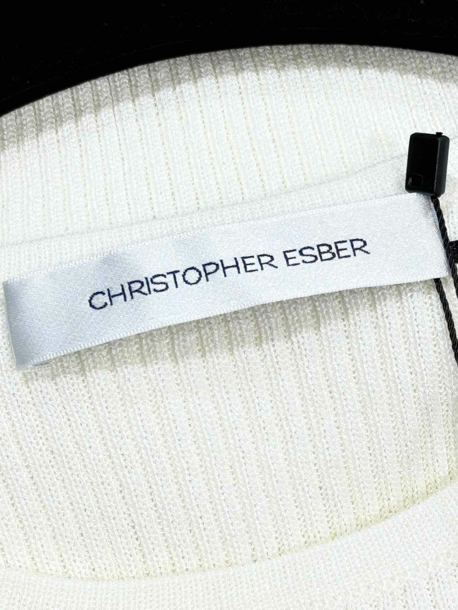 Pre - loved CHRISTOPHER ESBER Cream Size Small Long Dress at Reems Closet