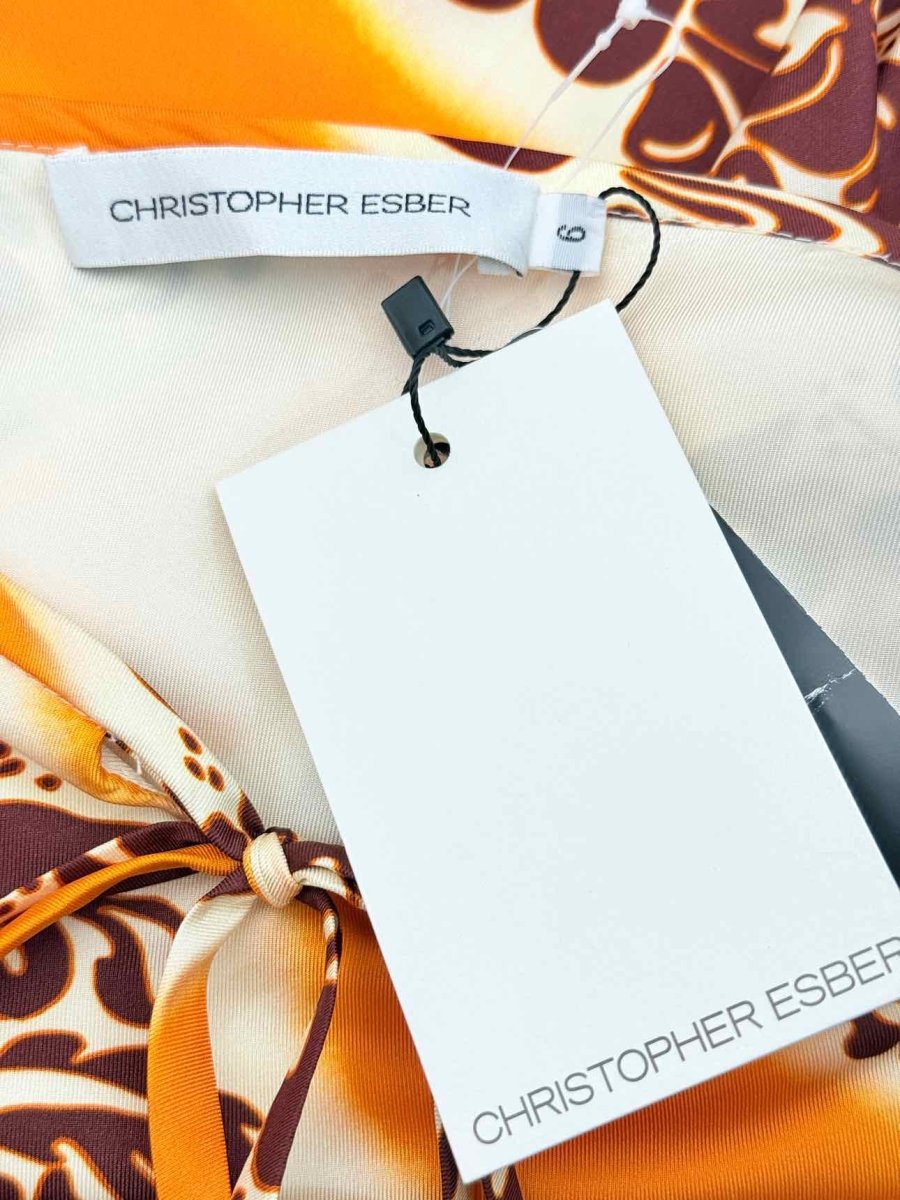 Pre - loved CHRISTOPHER ESBER Size US 6 Long Skirt at Reems Closet