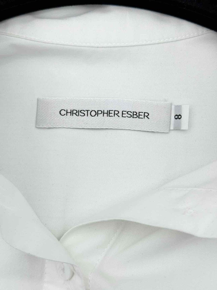 Pre-loved CHRISTOPHER ESBER White Size US 8 Shirt at Reems Closet