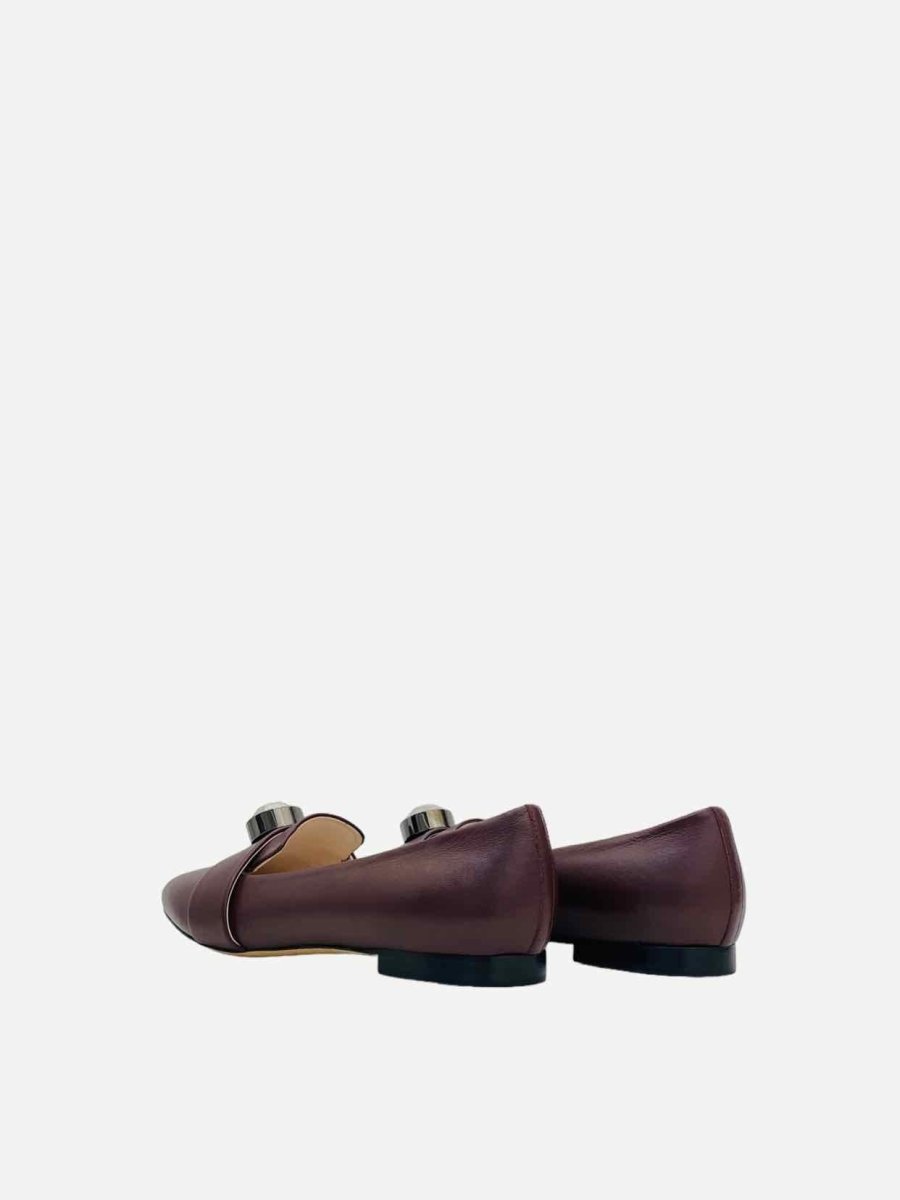 Pre - loved CHRISTOPHER KANE Burgundy Ballet Flats 41 at Reems Closet