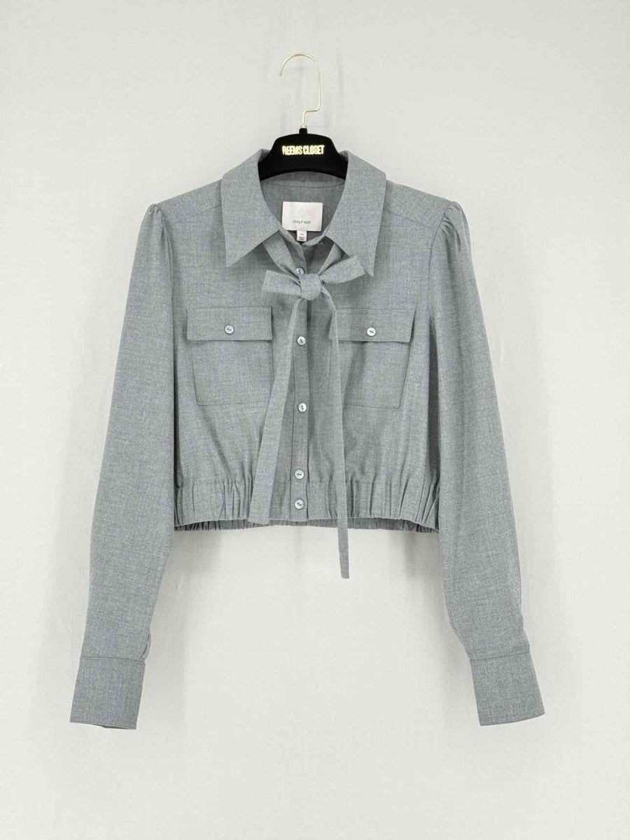 Pre - loved CINQ A SEPT Grey Pleated Size XSmall Outfit Set at Reems Closet