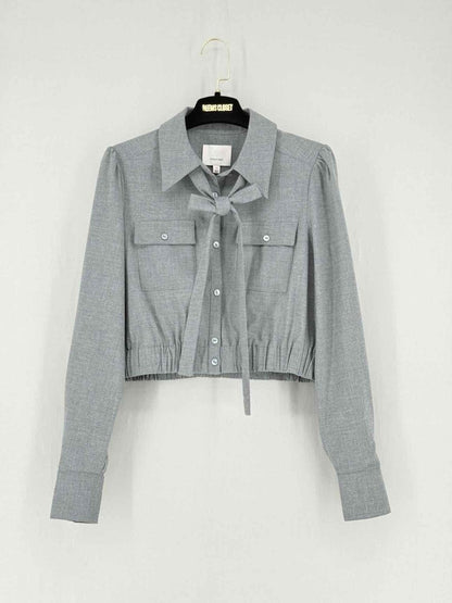 Pre - loved CINQ A SEPT Grey Pleated Size XSmall Outfit Set at Reems Closet