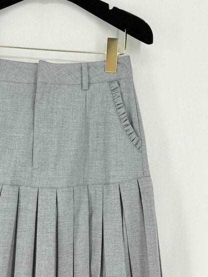 Pre - loved CINQ A SEPT Grey Pleated Size XSmall Outfit Set at Reems Closet