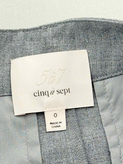 Pre - loved CINQ A SEPT Grey Pleated Size XSmall Outfit Set at Reems Closet