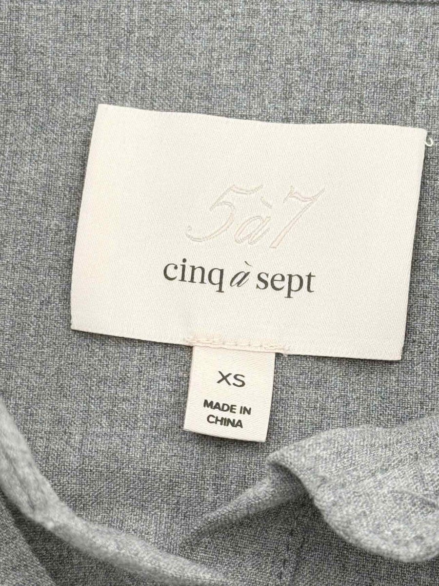 Pre - loved CINQ A SEPT Grey Pleated Size XSmall Outfit Set at Reems Closet