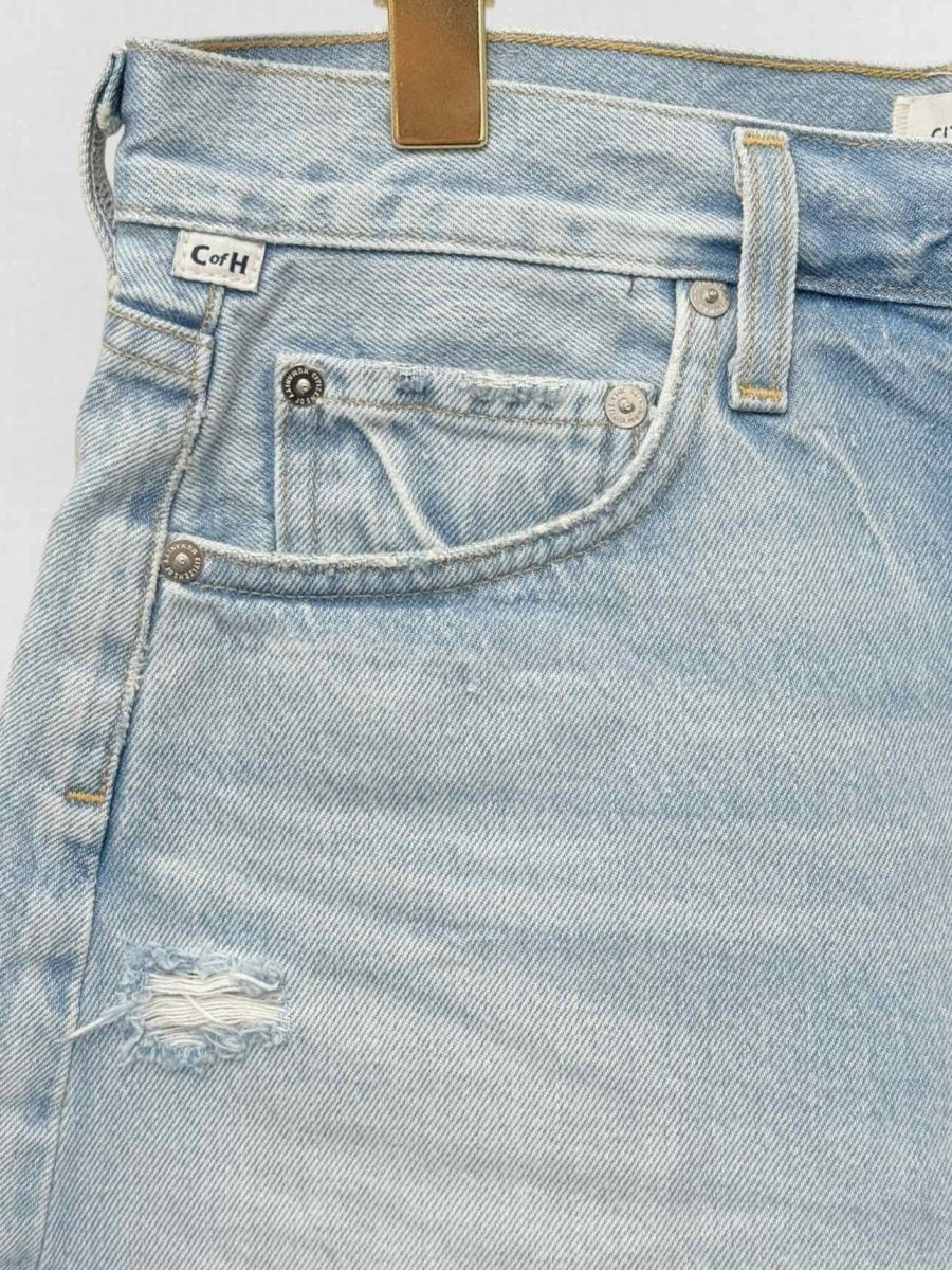 Pre - loved CITIZEN OF HUMANITY Blue Denim Size 26 Shorts at Reems Closet