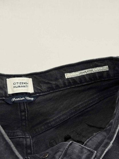 Pre - loved CITIZEN OF HUMANITY Charlotte Black Size 25 Jeans at Reems Closet