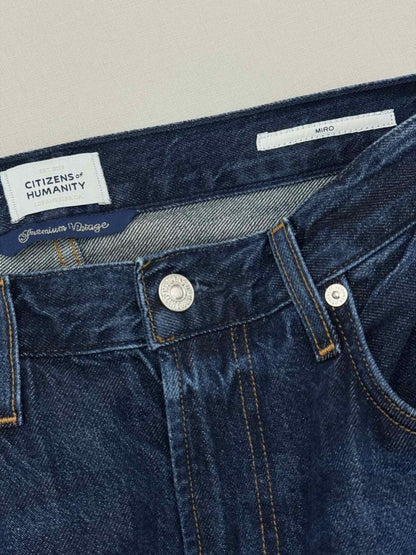 Pre-loved CITIZEN OF HUMANITY Miro Dark Blue Size 27 Jeans at Reems Closet