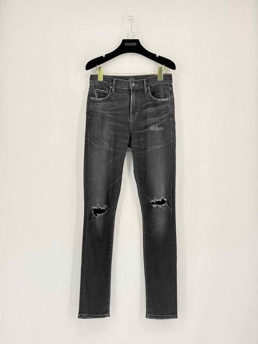Pre - loved CITIZEN OF HUMANITY Rocket Black Ripped Size 24 Jeans at Reems Closet