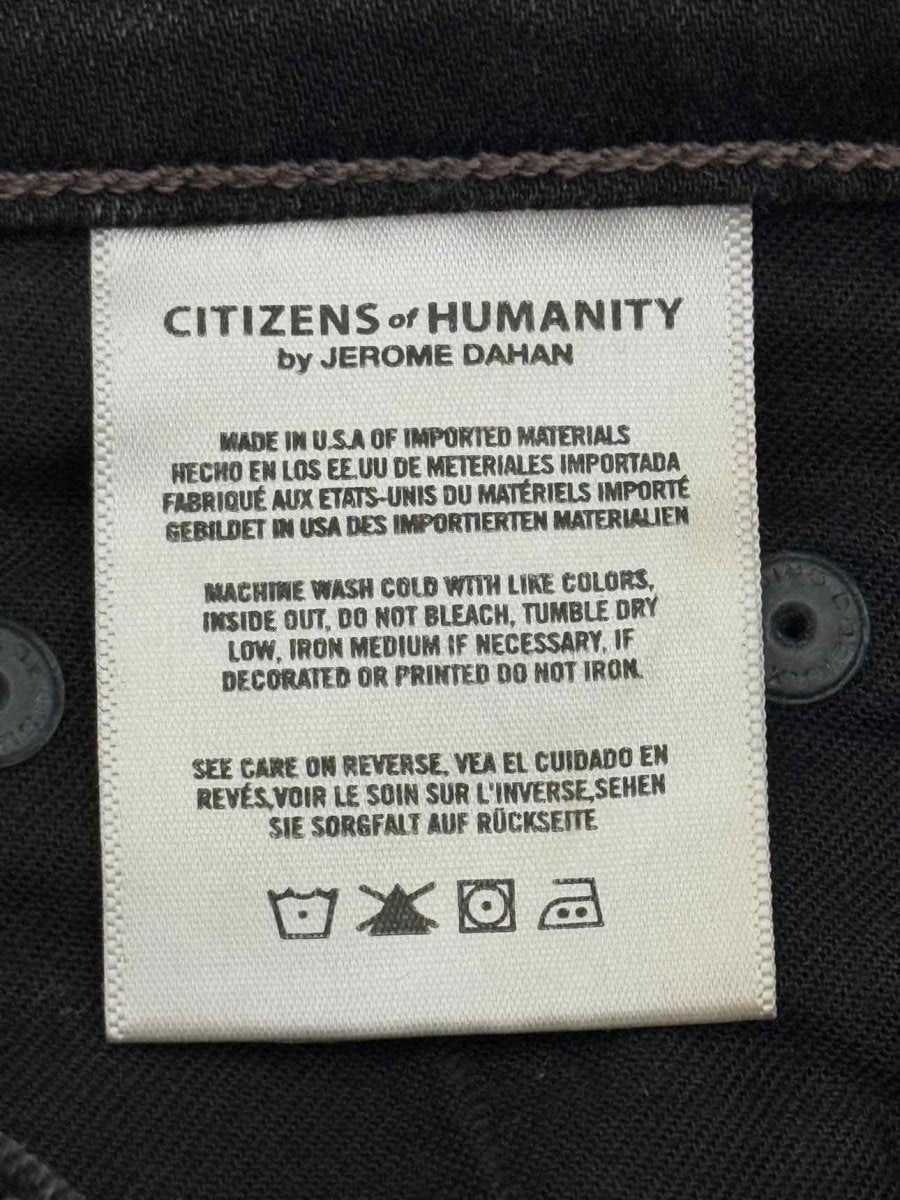 Pre - loved CITIZEN OF HUMANITY Rocket Black Ripped Size 24 Jeans at Reems Closet
