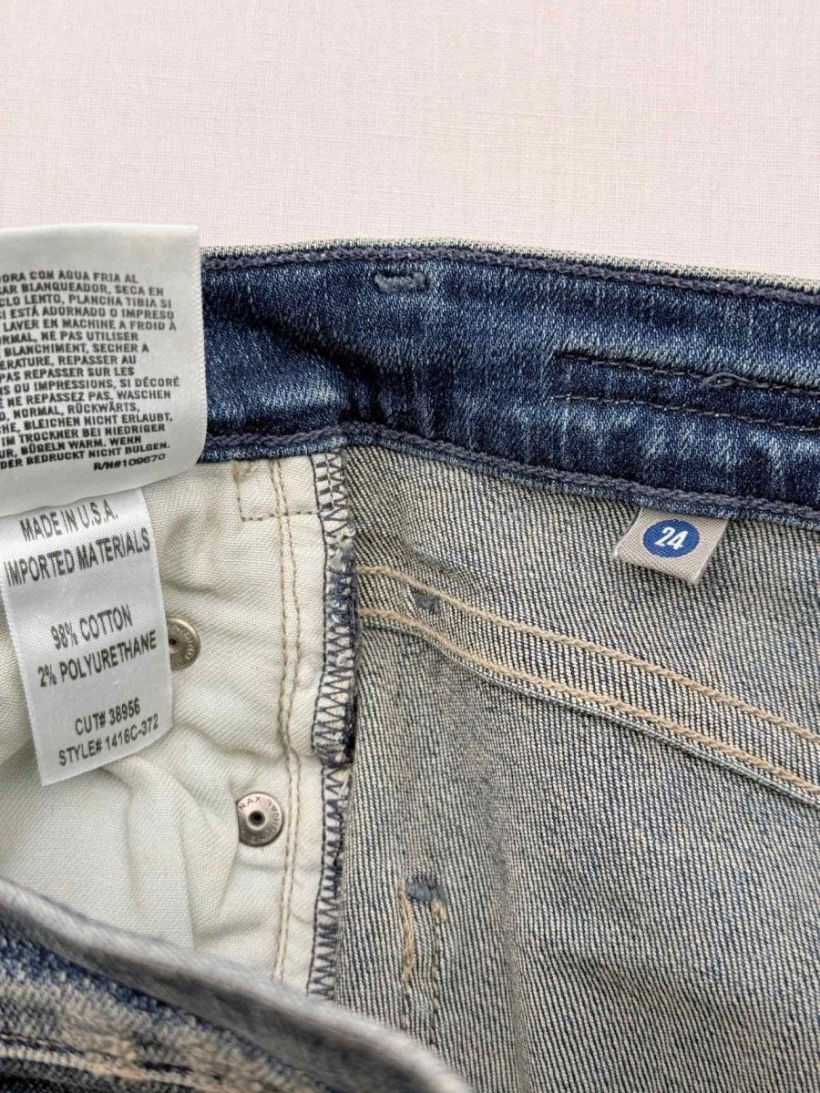 Pre - loved CITIZEN OF HUMANITY Rocket Blue Ripped Size 24 Jeans at Reems Closet