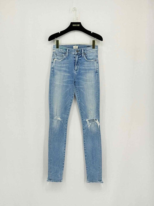Pre - loved CITIZEN OF HUMANITY Rocket Blue Ripped Size 24 Jeans at Reems Closet
