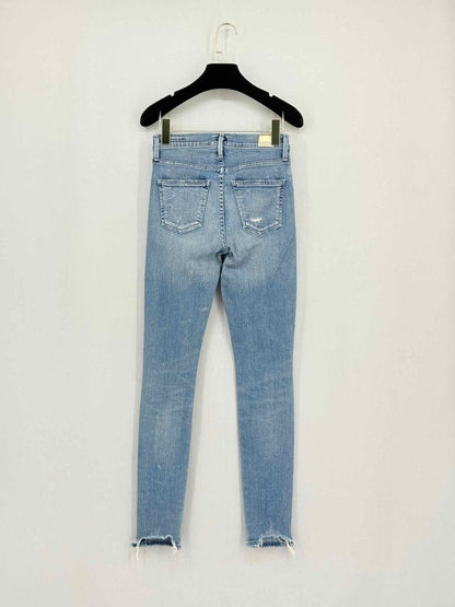 Pre - loved CITIZEN OF HUMANITY Rocket Blue Ripped Size 24 Jeans at Reems Closet
