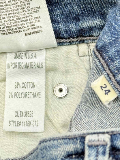 Pre - loved CITIZEN OF HUMANITY Rocket Blue Ripped Size 24 Jeans at Reems Closet