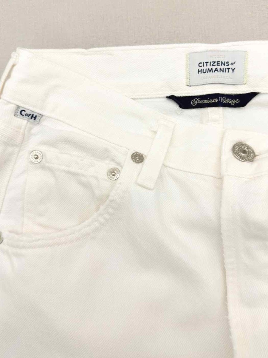 Pre-loved CITIZEN OF HUMANITY White Size 23 Jeans at Reems Closet