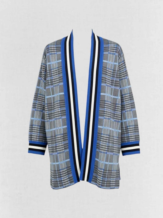 Pre - loved CLAUDIE PIERLOT Blue Multicolor Size Medium Cardigan at Reems Closet
