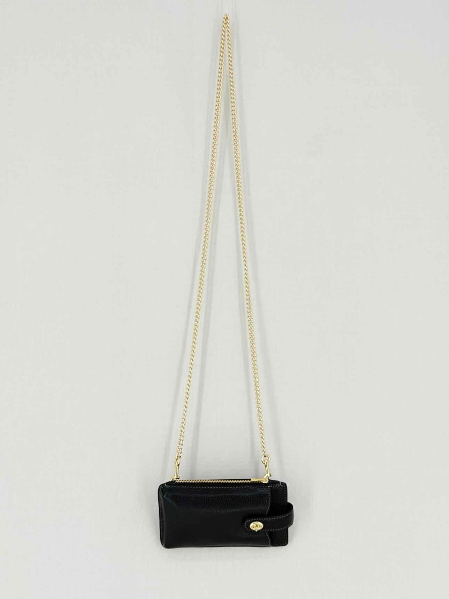 Pre - loved COACH Black Phone case at Reems Closet