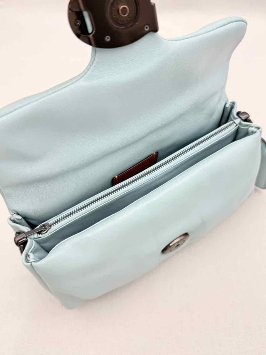 Pre-loved COACH Pillow Tabby Pastel Blue Shoulder Bag at Reems Closet