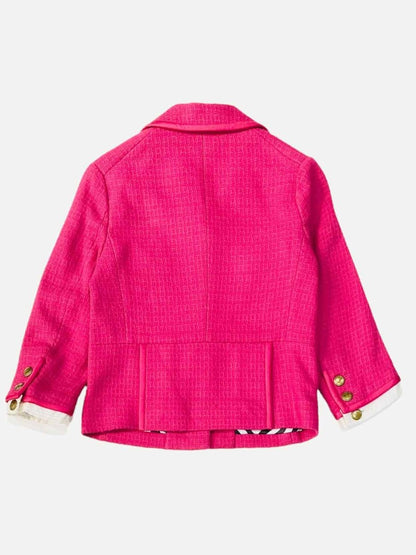 Pre - loved COACH Single Breasted Fuchsia Jacket at Reems Closet