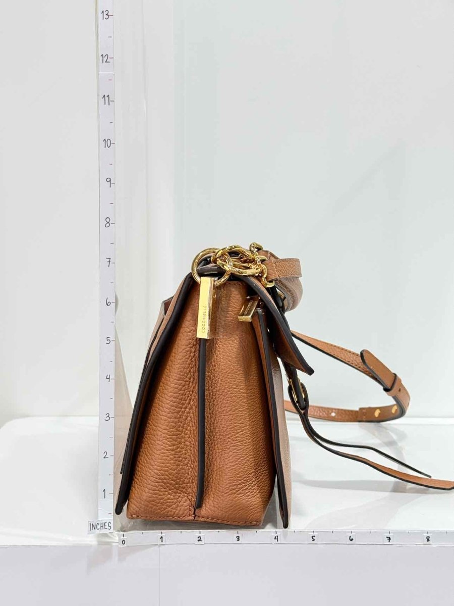 Pre-loved COCCINELLE Louise Tan Shoulder Bag at Reems Closet