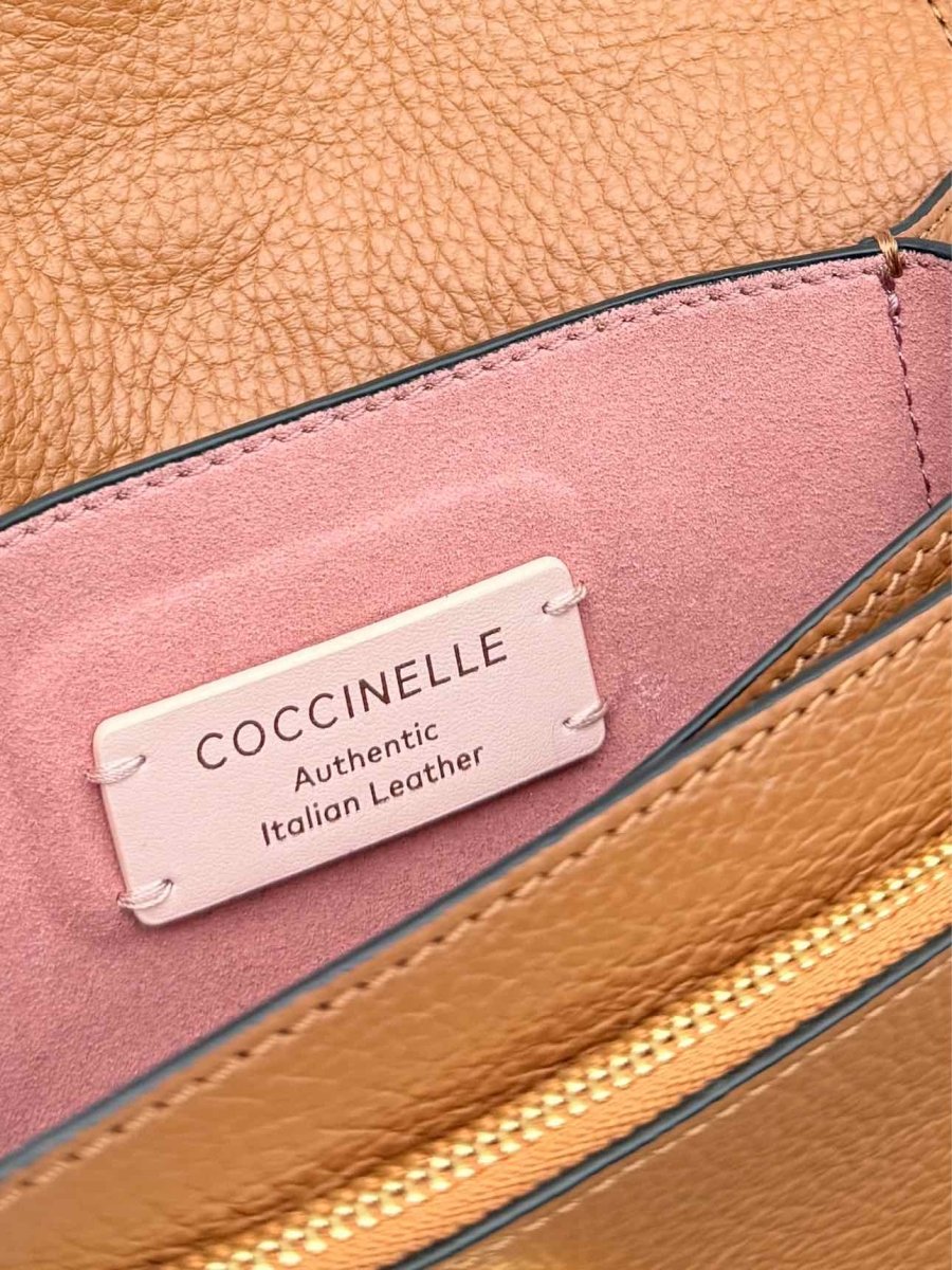 Pre-loved COCCINELLE Louise Tan Shoulder Bag at Reems Closet