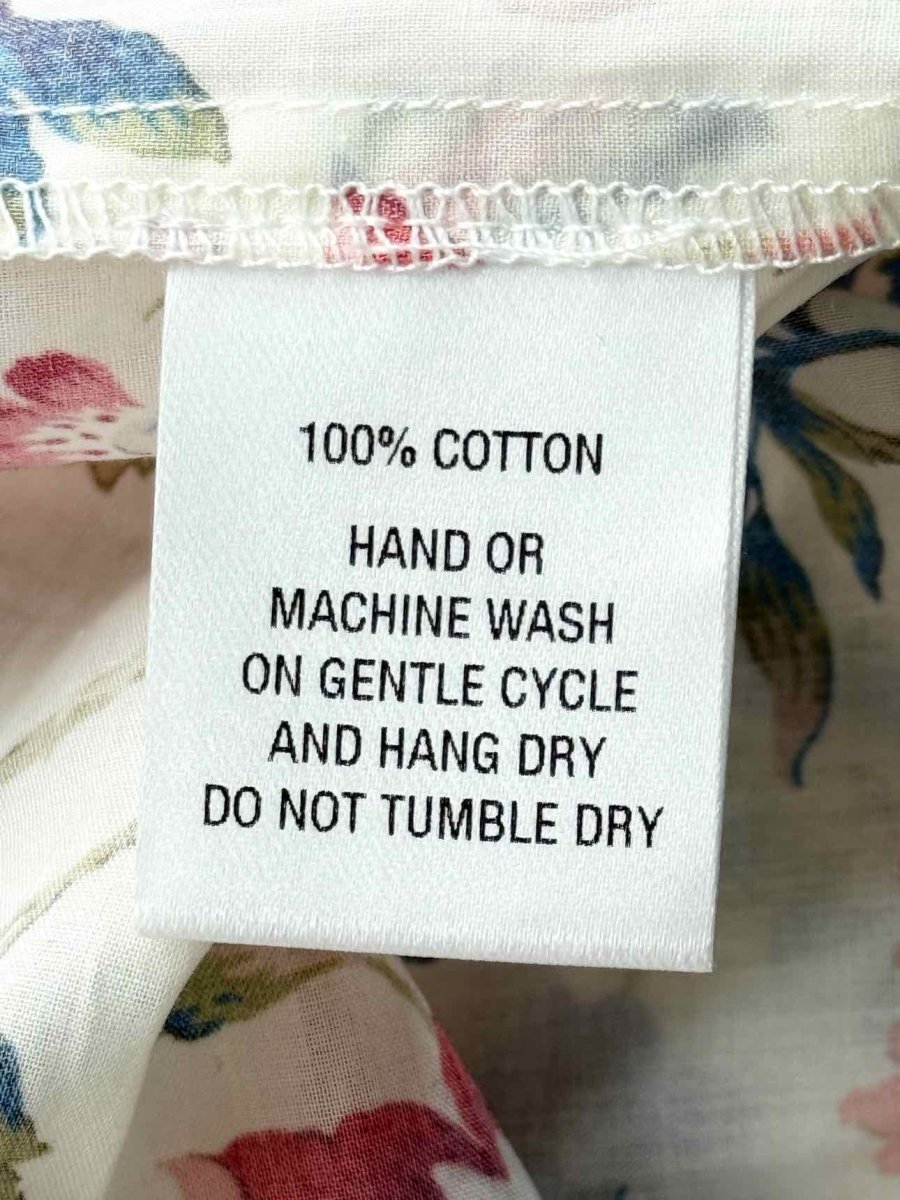 Pre - loved COCO SHOP Beige Multicolor Floral Size Small Long Dress at Reems Closet