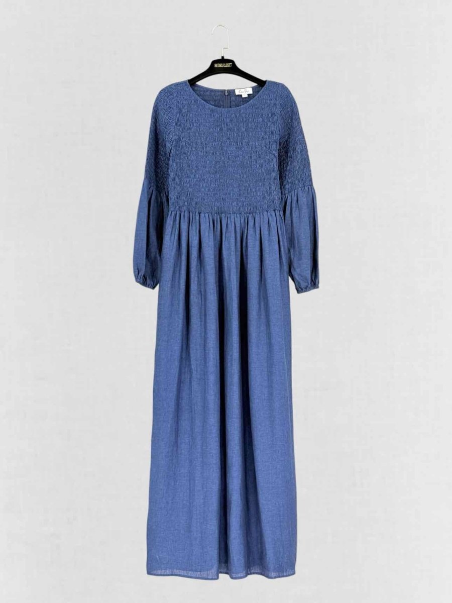 Pre-loved COCO SHOP Midnight Blue Size Small Midi Dress at Reems Closet