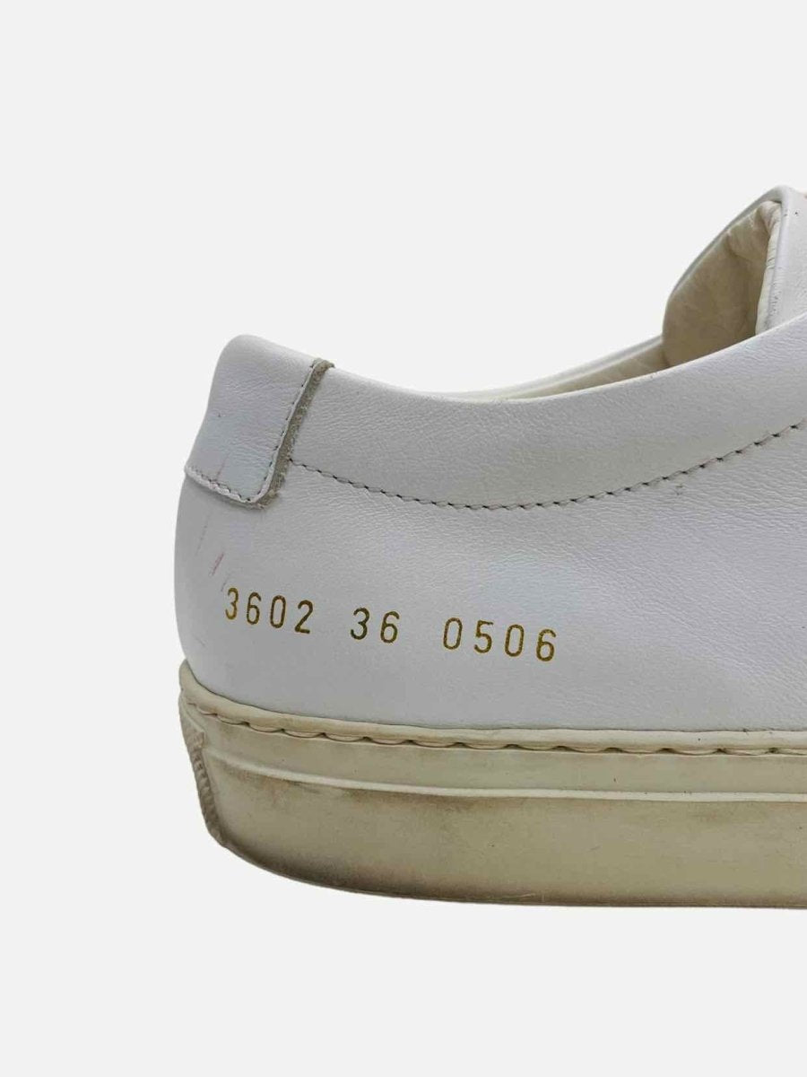 Pre - loved COMMON PROJECTS Low Top White Sneakers at Reems Closet