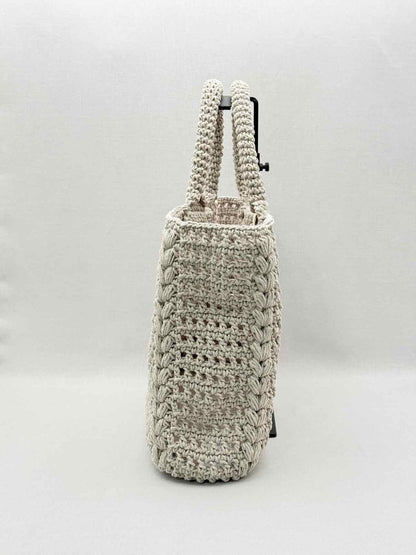 Pre-loved COOPERATIVE STUDIO Daily Beige Crochet Tote Bag at Reems Closet