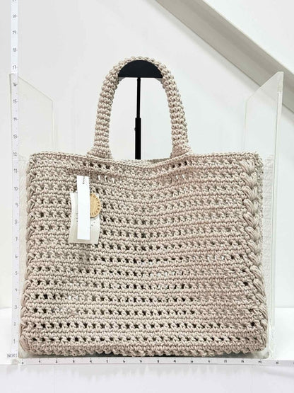 Pre-loved COOPERATIVE STUDIO Daily Beige Crochet Tote Bag at Reems Closet