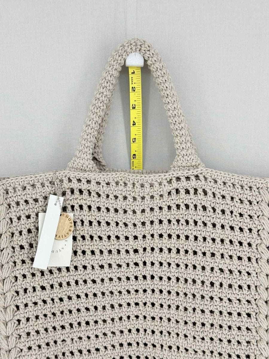 Pre-loved COOPERATIVE STUDIO Daily Beige Crochet Tote Bag at Reems Closet