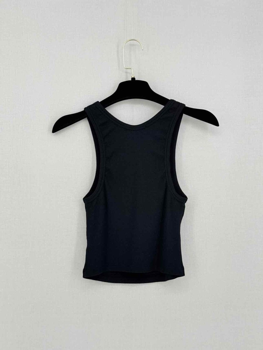 Pre-loved COTTON CITIZEN Verona Black Ribbed Size XSmall Top at Reems Closet