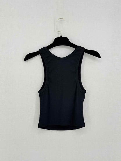 Pre-loved COTTON CITIZEN Verona Black Ribbed Size XSmall Top at Reems Closet