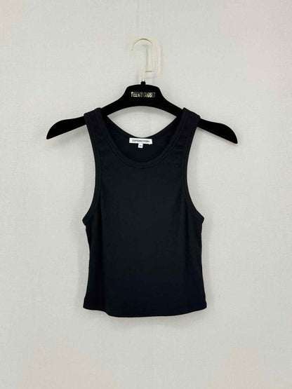 Pre-loved COTTON CITIZEN Verona Black Ribbed Size XSmall Top at Reems Closet