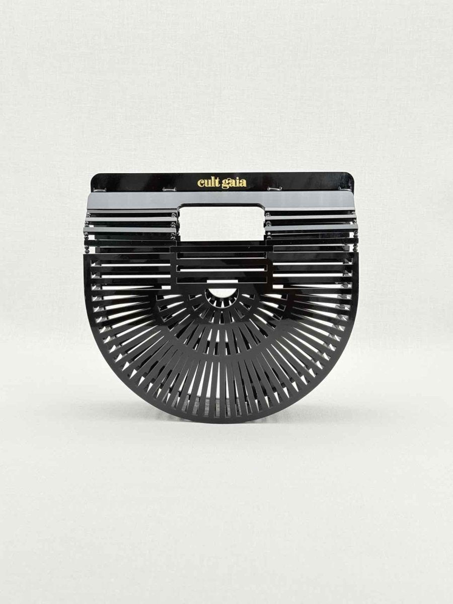 Pre - loved CULT GAIA Ark Black Clutch at Reems Closet