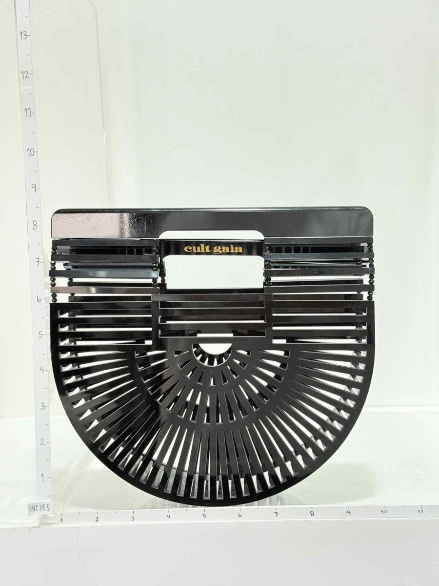 Pre - loved CULT GAIA Ark Black Clutch at Reems Closet